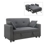 IMOLA Sofa 2-Seater - Bed Dark Grey Fabric