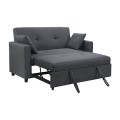 IMOLA Sofa 2-Seater - Bed Dark Grey Fabric