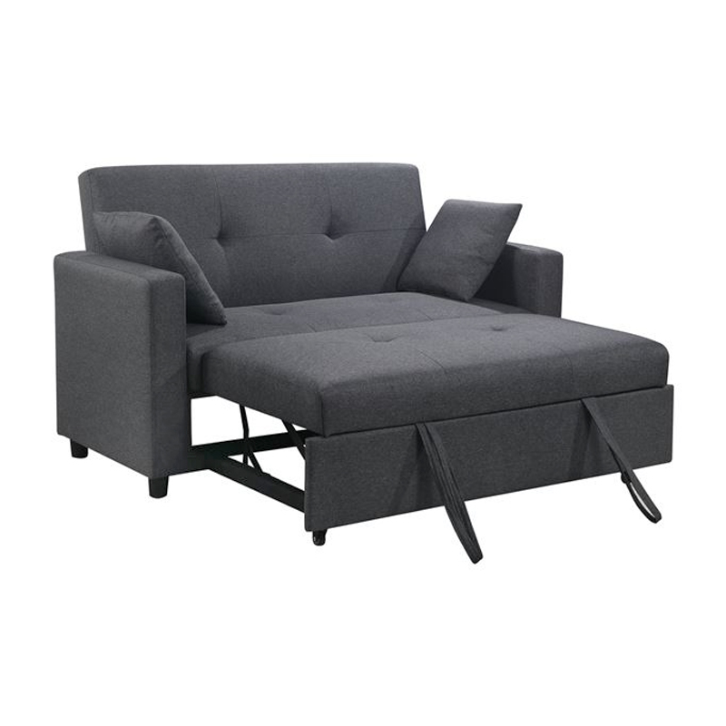 IMOLA Sofa 2-Seater - Bed Dark Grey Fabric