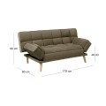 JAY Sofabed Fabric Brown