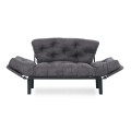 Nitta Megapap two seater fabric sofa bed in grey color 155x70x85cm.