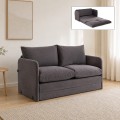 Saga Megapap fabric two seater sofa bed in grey color 128x70x66cm.