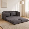 Saga Megapap fabric two seater sofa bed in grey color 128x70x66cm.
