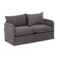 Saga Megapap fabric two seater sofa bed in grey color 128x70x66cm.