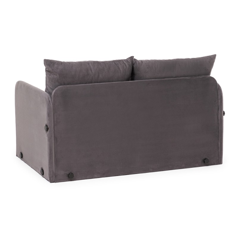 Saga Megapap fabric two seater sofa bed in grey color 128x70x66cm.