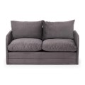 Saga Megapap fabric two seater sofa bed in grey color 128x70x66cm.