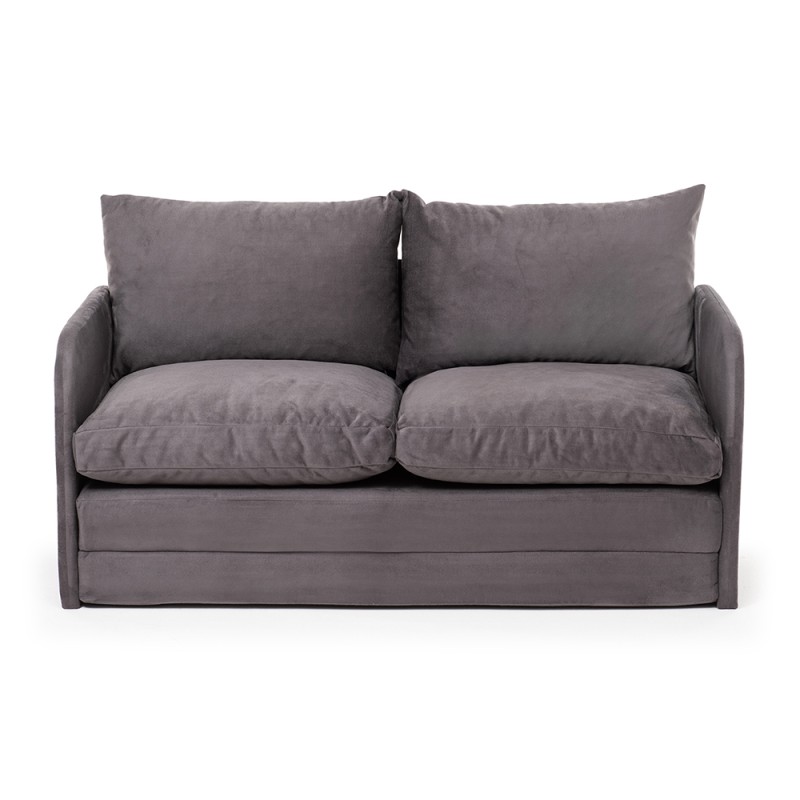 Saga Megapap fabric two seater sofa bed in grey color 128x70x66cm.