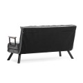 Sando Megapap fabric two seater sofa bed in light grey color 133x78x78cm.