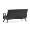 Sando Megapap fabric two seater sofa bed in anthracite color 133x78x78cm.