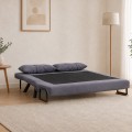 Sando Megapap fabric two seater sofa bed in grey color 133x78x78cm.