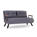 Sando Megapap fabric two seater sofa bed in grey color 133x78x78cm.