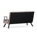 Sando Megapap fabric two seater sofa bed in cream color 133x78x78cm.