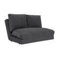 Taida Megapap fabric two seater sofa bed in grey color 120x80x70cm.