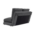 Taida Megapap fabric two seater sofa bed in grey color 120x80x70cm.