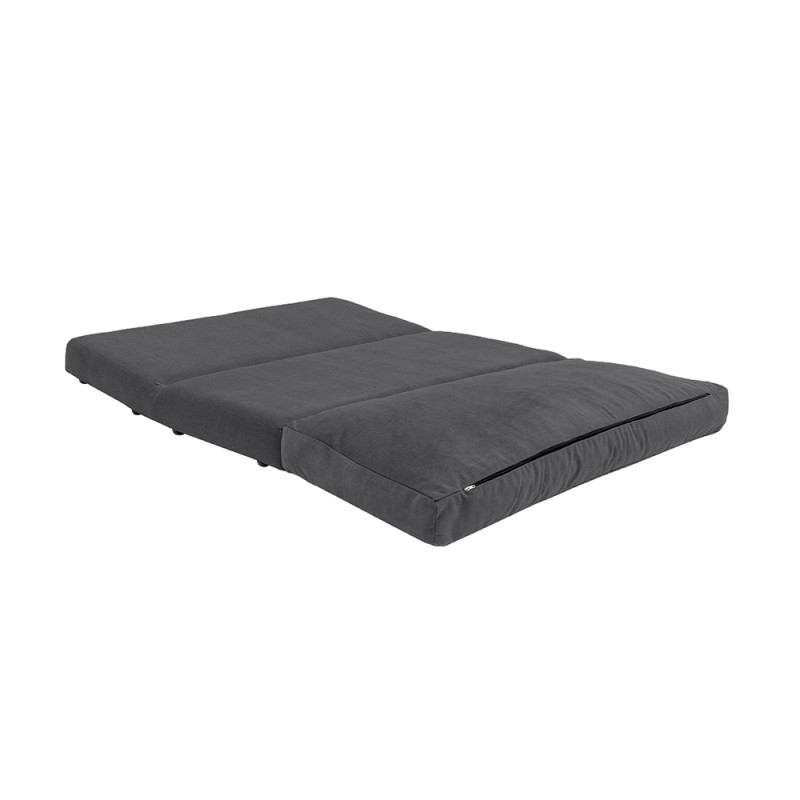 Taida Megapap fabric two seater sofa bed in grey color 120x80x70cm.
