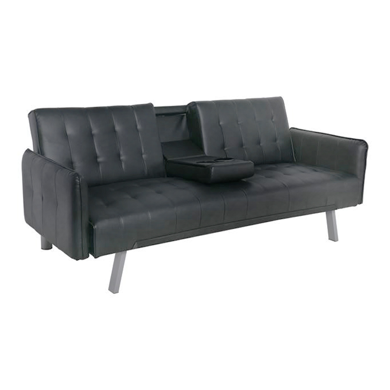 WELLS Sofabed Black Pu