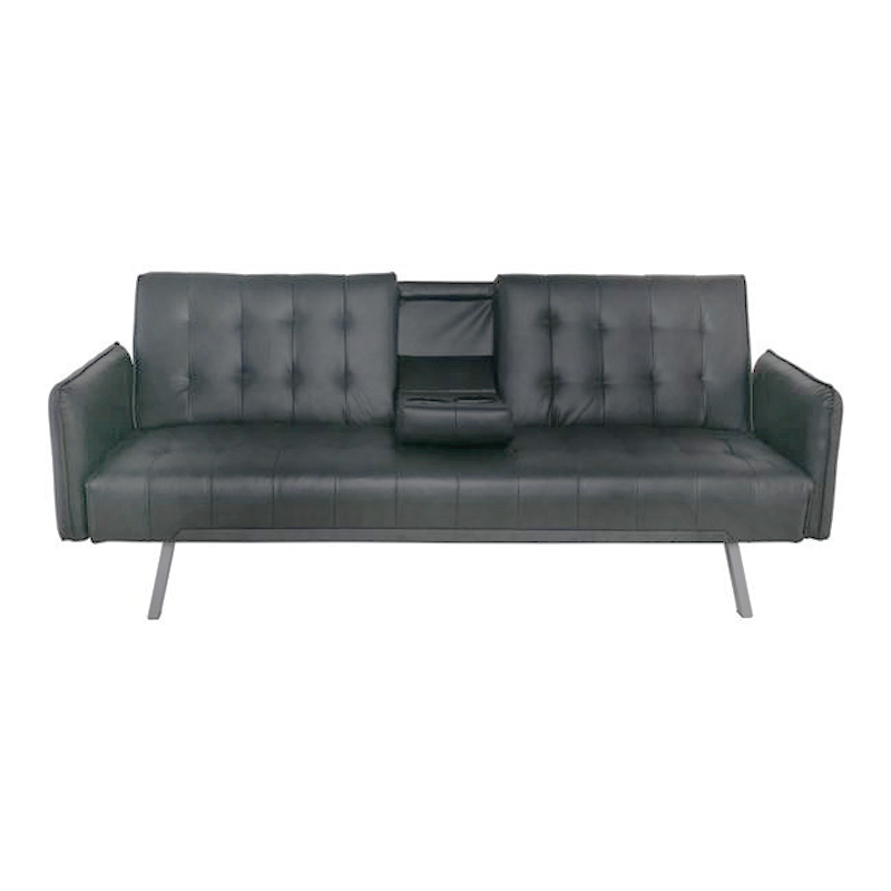 WELLS Sofabed Black Pu