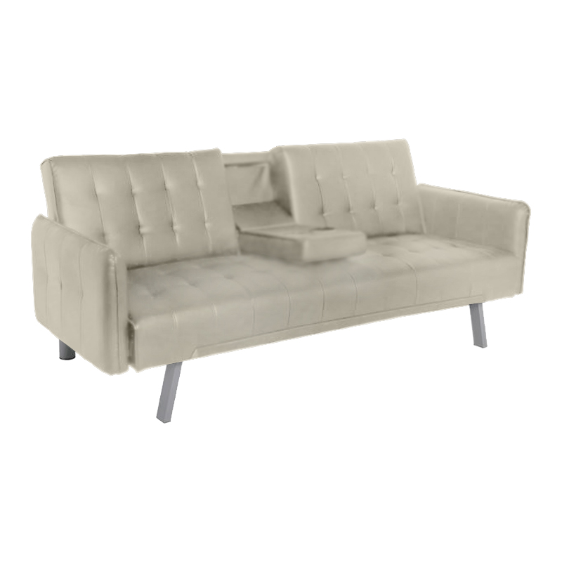 WELLS Sofabed Beige Pu