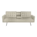 WELLS Sofabed Beige Pu