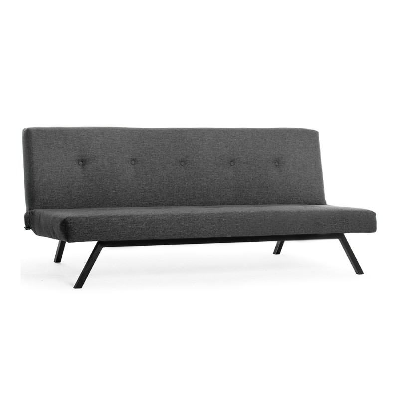 Zola Megapap three seater fabric sofa bed in anthracite color 180x64x78cm.