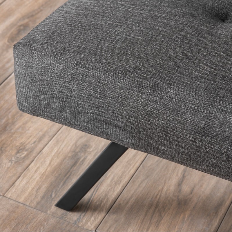 Zola Megapap three seater fabric sofa bed in anthracite color 180x64x78cm.