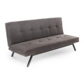 Zola Megapap three seater fabric sofa bed in grey color 180x64x78cm.