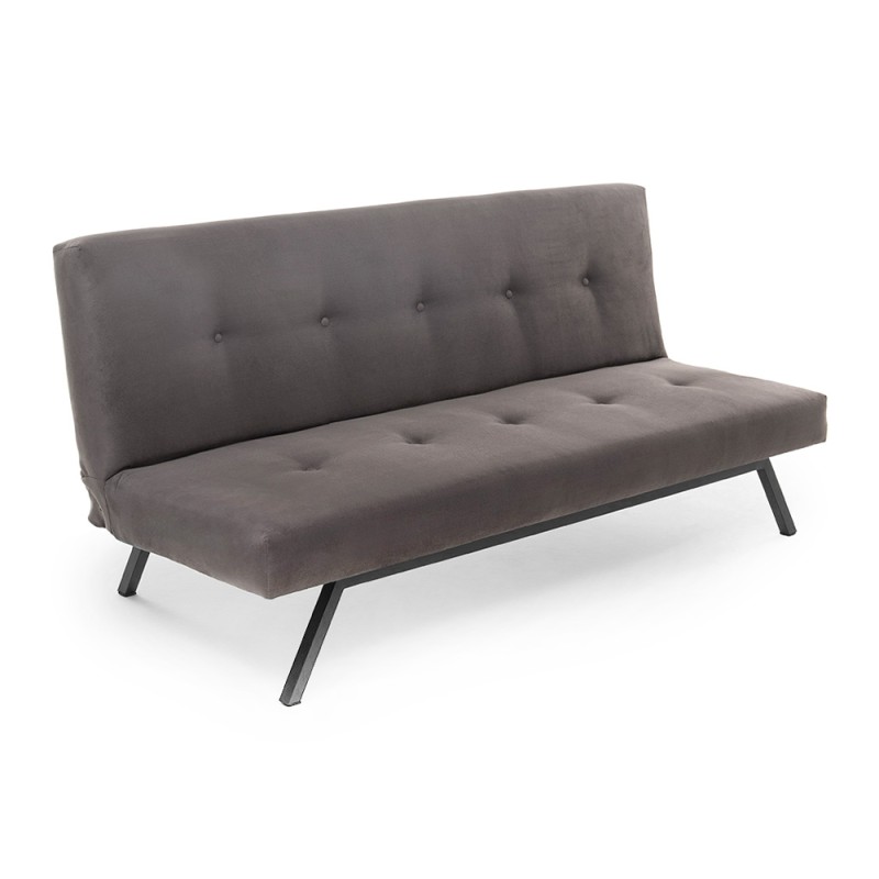 Zola Megapap three seater fabric sofa bed in grey color 180x64x78cm.