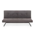 Zola Megapap three seater fabric sofa bed in grey color 180x64x78cm.