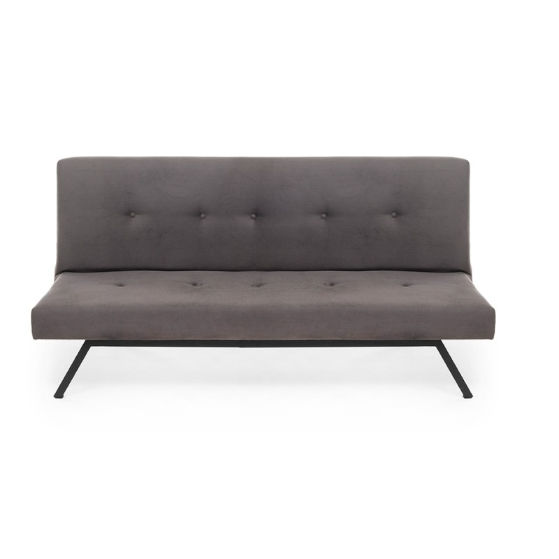Zola Megapap three seater fabric sofa bed in grey color 180x64x78cm.
