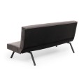 Zola Megapap three seater fabric sofa bed in grey color 180x64x78cm.