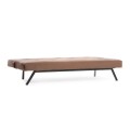Zola Megapap three seater fabric sofa bed in brown color 180x64x78cm.