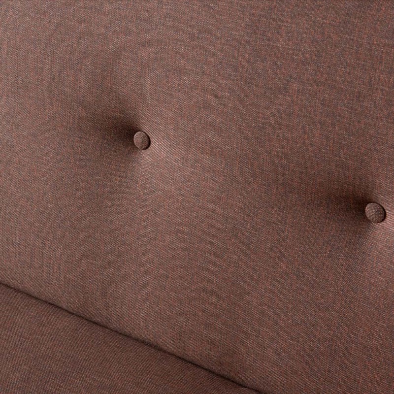 Zola Megapap three seater fabric sofa bed in brown color 180x64x78cm.