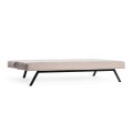 Zola Megapap three seater fabric sofa bed in cream color 180x64x78cm.
