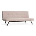 Zola Megapap three seater fabric sofa bed in cream color 180x64x78cm.