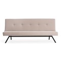 Zola Megapap three seater fabric sofa bed in cream color 180x64x78cm.