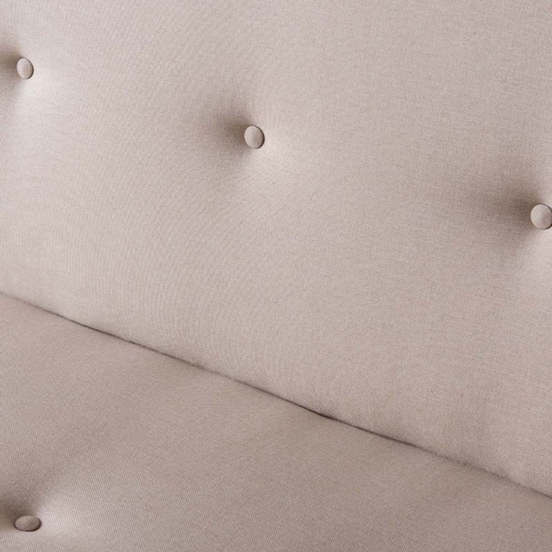 Zola Megapap three seater fabric sofa bed in cream color 180x64x78cm.