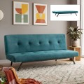Zola Megapap three seater fabric sofa bed in petrol green color 180x64x78cm.