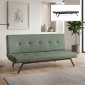 Zola Megapap three seater fabric sofa bed in green color 180x64x78cm.