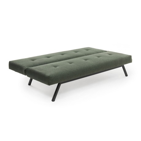Zola Megapap three seater fabric sofa bed in green color 180x64x78cm.