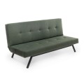 Zola Megapap three seater fabric sofa bed in green color 180x64x78cm.