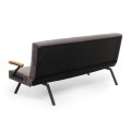 Zven Megapap three seater fabric sofa bed in grey color 180x64x78cm.