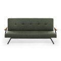 Zven Megapap three seater fabric sofa bed in green color 180x64x78cm.