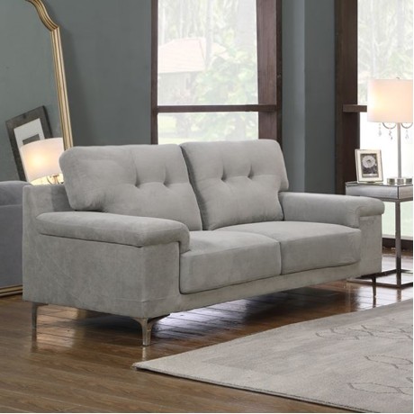 NOTE 2-Seater Sofa Light Grey Fabric