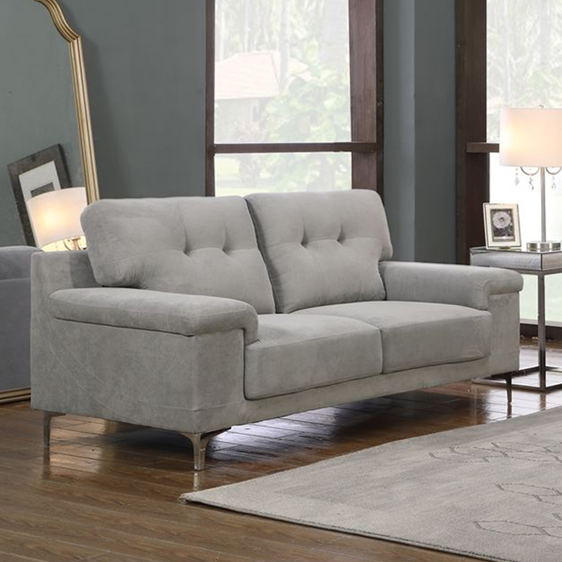 NOTE 2-Seater Sofa Light Grey Fabric