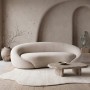 RAMON 2-Seater Sofa Ecru Fabric
