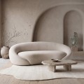 RAMON 3-Seater Sofa Ecru Fabric