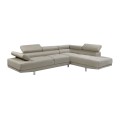 SECTOR Right Facing Corner Sofa Fabric Beige