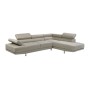 SECTOR Right Facing Corner Sofa Fabric Beige