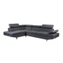 SECTOR Left Facing Corner Sofa Fabric Anthracite