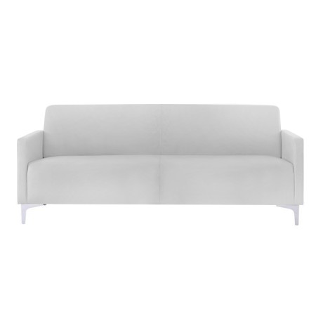 Sofa three-seater STYLE made of Pu techno-leather in white color 164x71x72cm.